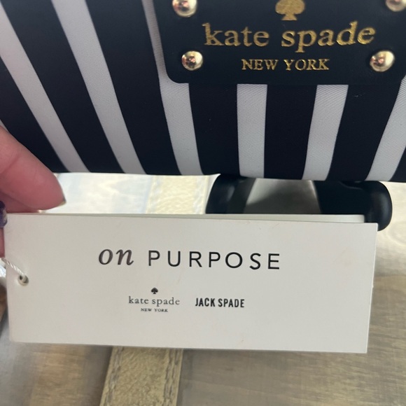 Kate Spade Navy and White Striped Wallet - Picture 3 of 6